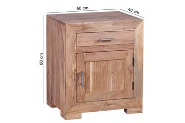 Dornell Sängbord med Lådor 50 cm i Trä - Brun - Möbler - Bord & matgrupp - Avlastningsbord & sidobord - Sängbord & nattduksbord