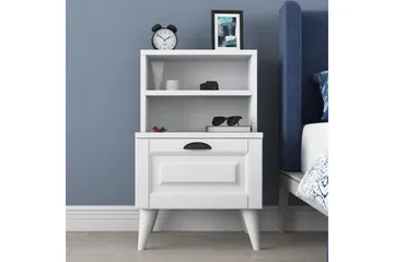 Eladia Sängbord 45 cm - Vit - Möbler - Bord & matgrupp - Avlastningsbord & sidobord - Sängbord & nattduksbord