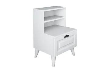 Eladia Sängbord 45 cm - Vit - Möbler - Bord & matgrupp - Avlastningsbord & sidobord - Sängbord & nattduksbord