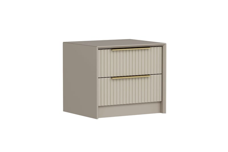 Fruitland Sängbord 53 cm i Trä med Ljust Trä-utseende med Förvaring och Lådor - Beige - Möbler - Bord & matgrupp - Avlastningsbord & sidobord - Sängbord & nattduksbord