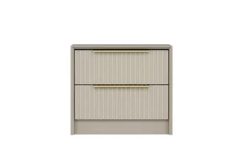 Fruitland Sängbord 53 cm i Trä med Ljust Trä-utseende med Förvaring och Lådor - Beige - Möbler - Bord & matgrupp - Avlastningsbord & sidobord - Sängbord & nattduksbord