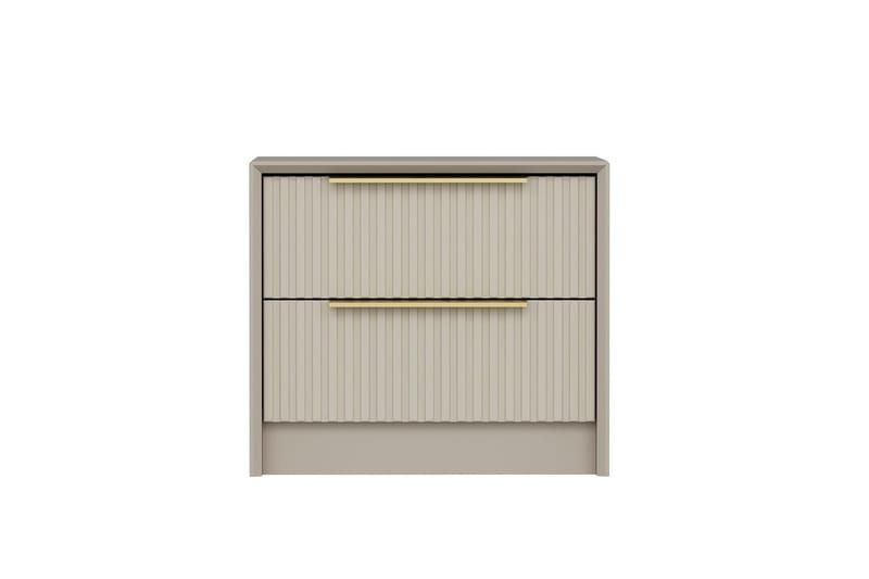 Fruitland Sängbord 53 cm i Trä med Ljust Trä-utseende med Förvaring och Lådor - Beige - Möbler - Bord & matgrupp - Avlastningsbord & sidobord - Sängbord & nattduksbord
