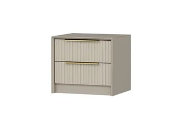 Fruitland Sängbord 53 cm i Trä med Ljust Trä-utseende med Förvaring och Lådor - Beige - Möbler - Bord & matgrupp - Avlastningsbord & sidobord - Sängbord & nattduksbord