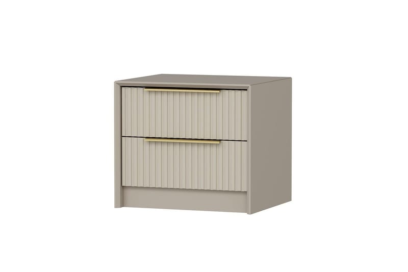 Fruitland Sängbord 53 cm i Trä med Ljust Trä-utseende med Förvaring och Lådor - Beige - Möbler - Bord & matgrupp - Avlastningsbord & sidobord - Sängbord & nattduksbord