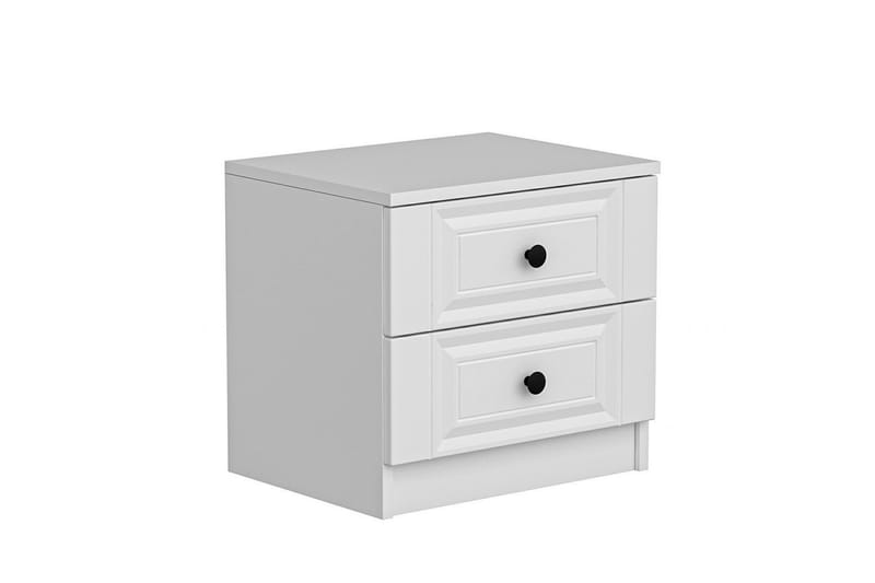 Fruitland Sängbord 54 cm i Trä med Förvaring och Lådor - Vit - Möbler - Bord & matgrupp - Avlastningsbord & sidobord - Sängbord & nattduksbord