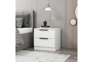 Fruitland Sängbord 54 cm - Vit - Möbler - Bord & matgrupp - Avlastningsbord & sidobord - Sängbord & nattduksbord