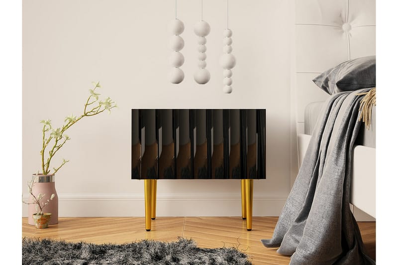 Glenndale Sängbord 50 cm Concept 55 Black - Möbler - Bord & matgrupp - Avlastningsbord & sidobord - Sängbord & nattduksbord