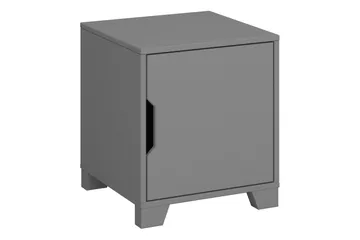 Haltekarr Sängbord med Förvaring 40 cm i Ek - Grå - Möbler - Bord & matgrupp - Avlastningsbord & sidobord - Sängbord & nattduksbord