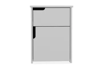 Hejde Sängbord 40 cm med Förvaring 2 Skåp - Vit - Möbler - Bord & matgrupp - Avlastningsbord & sidobord - Sängbord & nattduksbord