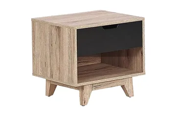 Hultz Soffbord 50 cm - Svart/Ljust Trä - Möbler - Bord & matgrupp - Avlastningsbord & sidobord - Sängbord & nattduksbord