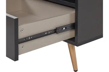 Indio Sängbord 50 cm - Svart/Guld - Möbler - Bord & matgrupp - Avlastningsbord & sidobord - Sängbord & nattduksbord