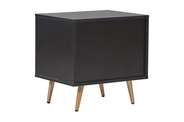 Indio Sängbord 50 cm - Svart/Guld - Möbler - Bord & matgrupp - Avlastningsbord & sidobord - Sängbord & nattduksbord