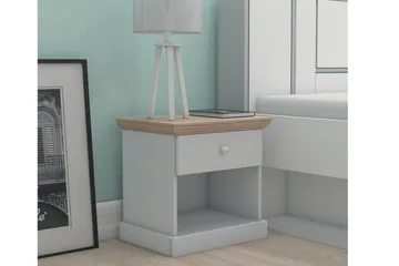 Jundapah Sängbord 45x35 cm - Grå/Brun - Möbler - Bord & matgrupp - Avlastningsbord & sidobord - Sängbord & nattduksbord