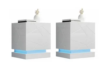 Juniskär Sängbord 46 cm - Vit - Möbler - Bord & matgrupp - Avlastningsbord & sidobord - Sängbord & nattduksbord