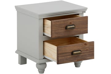 Kagami Sängbord 45x38 cm - Grå/Brun - Möbler - Bord & matgrupp - Avlastningsbord & sidobord - Sängbord & nattduksbord