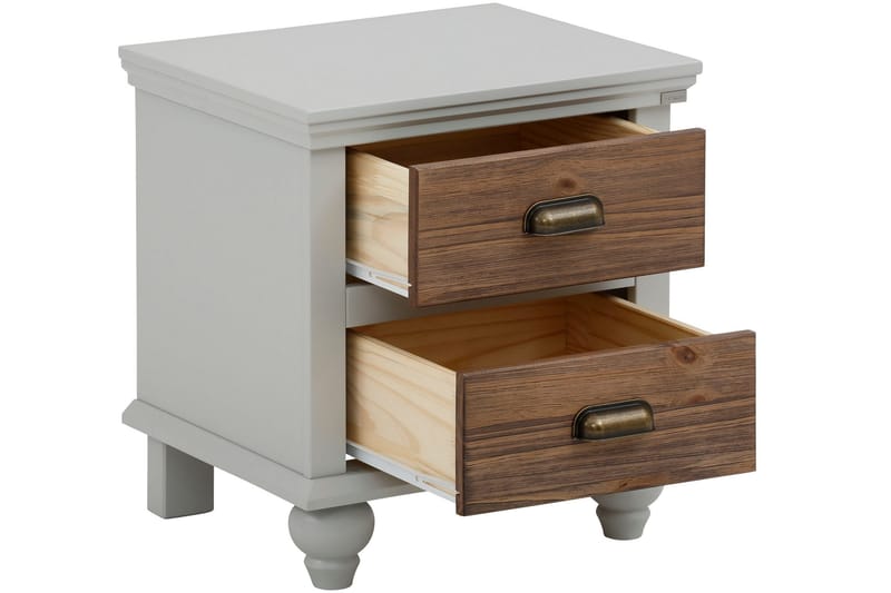 Kagami Sängbord 45x38 cm - Grå/Brun - Möbler - Bord & matgrupp - Avlastningsbord & sidobord - Sängbord & nattduksbord