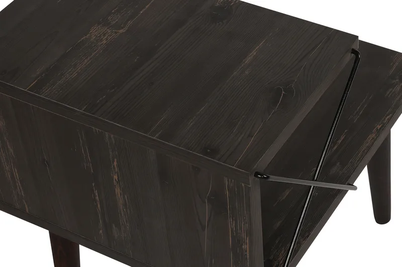 Kaysie Sängbord 50 cm - Mörkbrun - Möbler - Bord & matgrupp - Avlastningsbord & sidobord - Sängbord & nattduksbord