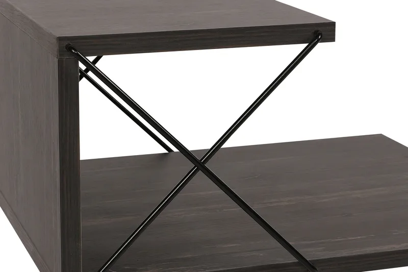Kaysie Sängbord 50 cm - Mörkbrun - Möbler - Bord & matgrupp - Avlastningsbord & sidobord - Sängbord & nattduksbord