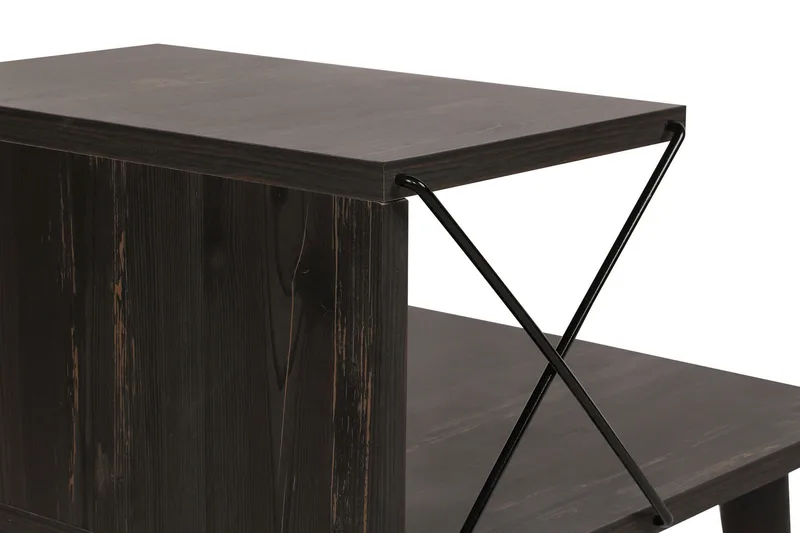 Kaysie Sängbord 50 cm - Mörkbrun - Möbler - Bord & matgrupp - Avlastningsbord & sidobord - Sängbord & nattduksbord