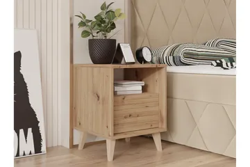 Kintore Sängbord 40 cm - Brun - Möbler - Bord & matgrupp - Avlastningsbord & sidobord - Sängbord & nattduksbord