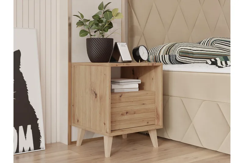 Kintore Sängbord 40 cm - Brun - Möbler - Bord & matgrupp - Avlastningsbord & sidobord - Sängbord & nattduksbord