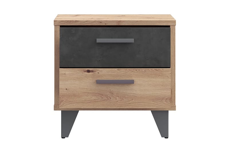 Kocherinovo Sängbord 42x50 cm - Brun/Grå - Möbler - Bord & matgrupp - Avlastningsbord & sidobord - Sängbord & nattduksbord