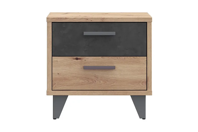 Kocherinovo Sängbord 42x50 cm, Brun/Grå