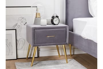 Larochelle Sängbord - Grå - Möbler - Bord & matgrupp - Avlastningsbord & sidobord - Sängbord & nattduksbord