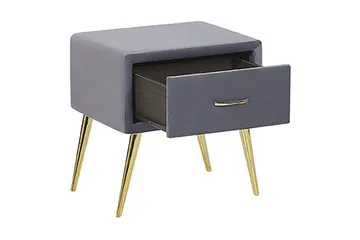 Larochelle Sängbord - Grå - Möbler - Bord & matgrupp - Avlastningsbord & sidobord - Sängbord & nattduksbord