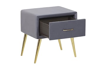 Larochelle Sängbord - Grå - Möbler - Bord & matgrupp - Avlastningsbord & sidobord - Sängbord & nattduksbord