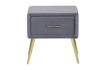 Larochelle Sängbord - Grå - Möbler - Bord & matgrupp - Avlastningsbord & sidobord - Sängbord & nattduksbord