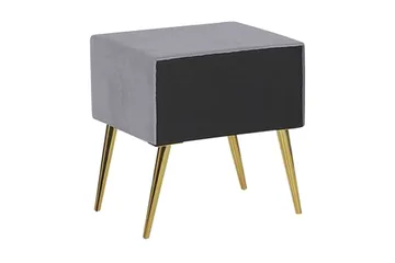 Larochelle Sängbord - Grå - Möbler - Bord & matgrupp - Avlastningsbord & sidobord - Sängbord & nattduksbord