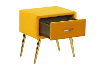 Larochelle Sängbord - Gul - Möbler - Bord & matgrupp - Avlastningsbord & sidobord - Sängbord & nattduksbord