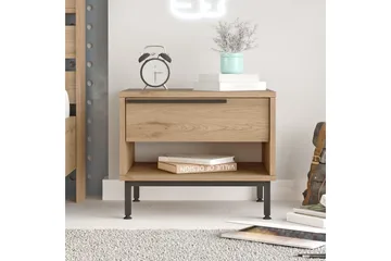 Liyakat Sängbord 53,6 cm - Valnöt - Möbler - Bord & matgrupp - Avlastningsbord & sidobord - Sängbord & nattduksbord