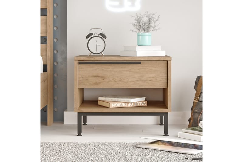 Liyakat Sängbord 53,6 cm - Valnöt - Möbler - Bord & matgrupp - Avlastningsbord & sidobord - Sängbord & nattduksbord