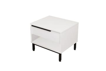 Liyakat Sängbord 53,6 cm - Vit - Möbler - Bord & matgrupp - Avlastningsbord & sidobord - Sängbord & nattduksbord