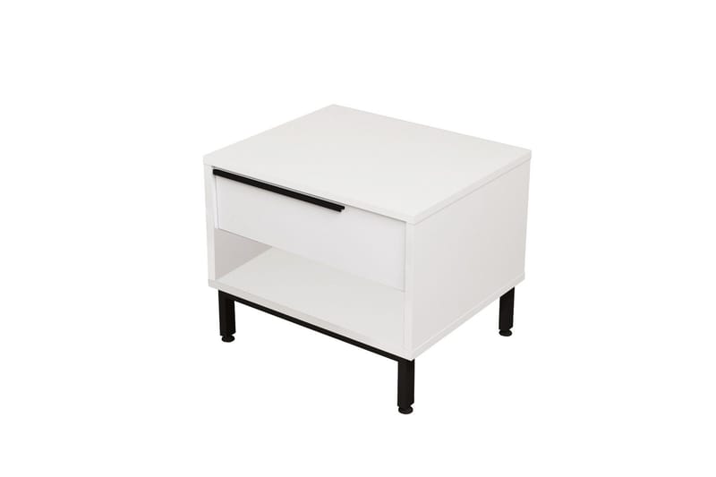 Liyakat Sängbord 53,6 cm - Vit - Möbler - Bord & matgrupp - Avlastningsbord & sidobord - Sängbord & nattduksbord