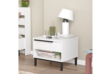 Liyakat Sängbord 53,6 cm - Vit - Möbler - Bord & matgrupp - Avlastningsbord & sidobord - Sängbord & nattduksbord