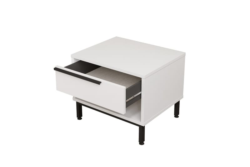 Liyakat Sängbord 53,6 cm - Vit - Möbler - Bord & matgrupp - Avlastningsbord & sidobord - Sängbord & nattduksbord