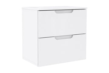 Llanharry Sängbord 50 cm med Förvaring 2 Lådor - Vit - Möbler - Bord & matgrupp - Avlastningsbord & sidobord - Sängbord & nattduksbord