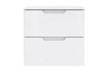 Llanharry Sängbord 50 cm med Förvaring 2 Lådor - Vit - Möbler - Bord & matgrupp - Avlastningsbord & sidobord - Sängbord & nattduksbord