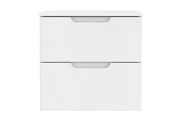 Llanharry Sängbord 50 cm med Förvaring 2 Lådor - Vit - Möbler - Bord & matgrupp - Avlastningsbord & sidobord - Sängbord & nattduksbord