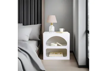 Lorin Sängbord 50 cm - Vit - Möbler - Bord & matgrupp - Avlastningsbord & sidobord - Sängbord & nattduksbord