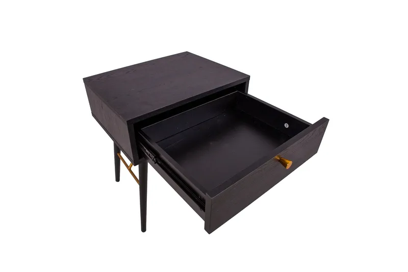 Luxemburg Sängbord Svart/Koppar - Möbler - Bord & matgrupp - Avlastningsbord & sidobord - Sängbord & nattduksbord