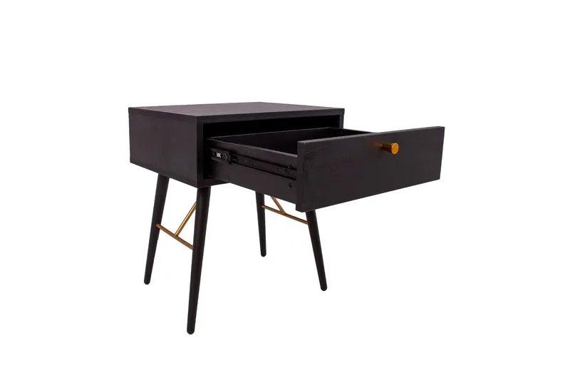 Luxemburg Sängbord Svart/Koppar - Möbler - Bord & matgrupp - Avlastningsbord & sidobord - Sängbord & nattduksbord