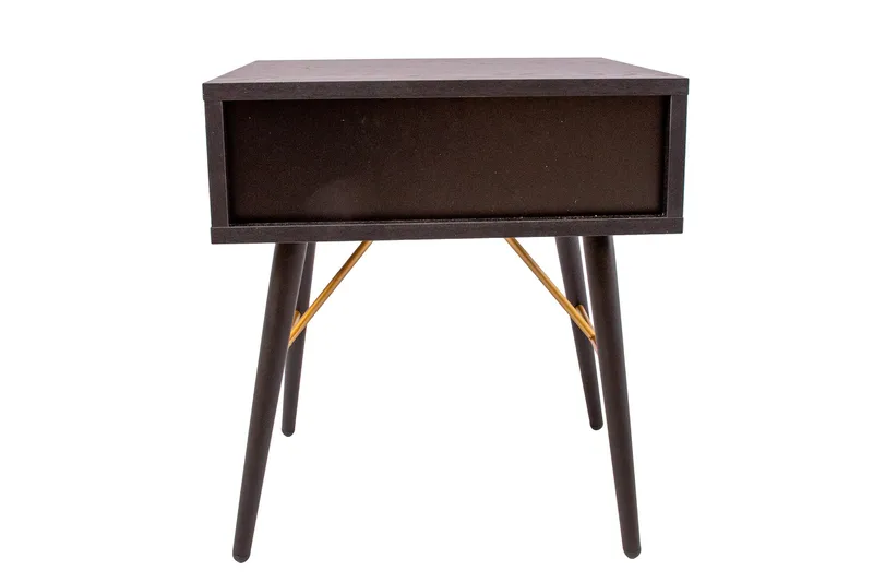 Luxemburg Sängbord Svart/Koppar - Möbler - Bord & matgrupp - Avlastningsbord & sidobord - Sängbord & nattduksbord