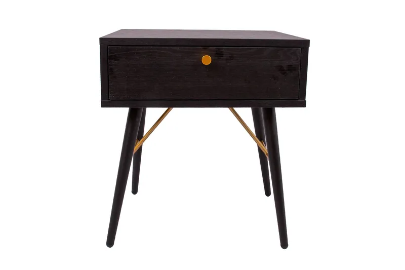 Luxemburg Sängbord Svart/Koppar - Möbler - Bord & matgrupp - Avlastningsbord & sidobord - Sängbord & nattduksbord