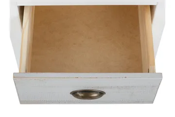 Meridian Sängbord 120 cm - Vit/Ljusgrå - Möbler - Bord & matgrupp - Avlastningsbord & sidobord - Sängbord & nattduksbord