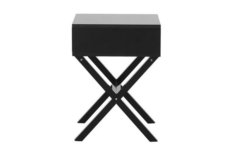 Mondejar Sängbord 40 cm med Förvaring Låda - Svart - Möbler - Bord & matgrupp - Avlastningsbord & sidobord - Sängbord & nattduksbord