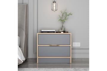 Munna Sängbord 54 cm - Valnöt/Antracit - Möbler - Bord & matgrupp - Avlastningsbord & sidobord - Sängbord & nattduksbord